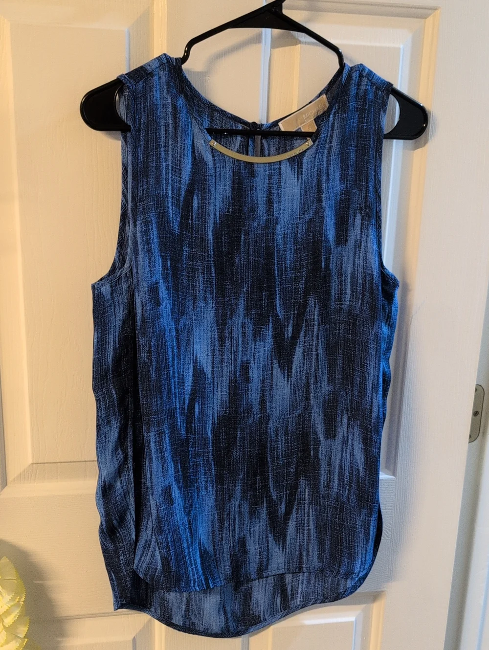 MK Sleeveless Blue Top